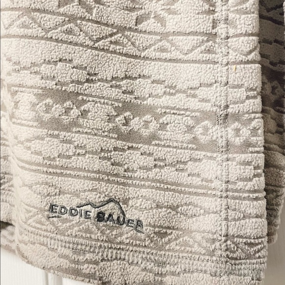 Eddie Bauer fleece zip neck pull over sweater - Picture 6 of 6